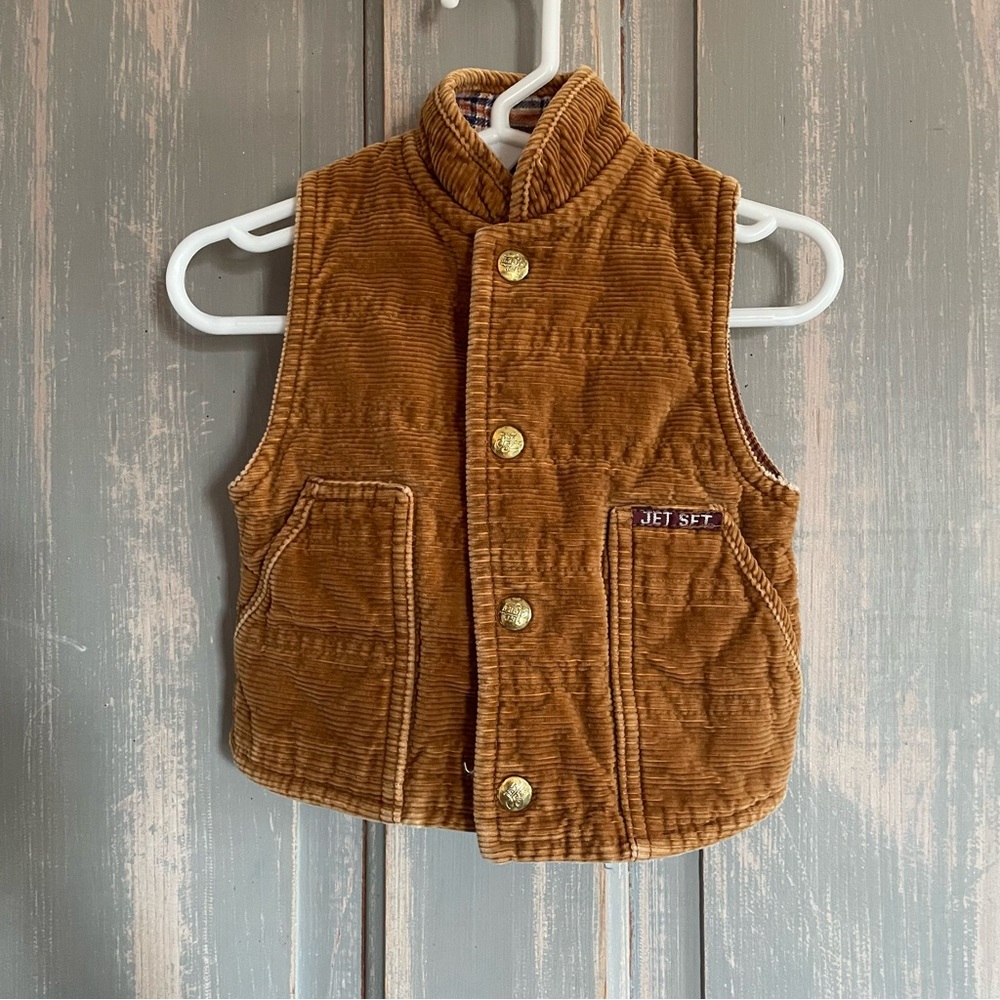COPY - Vintage corduroy vest, 2T, camel